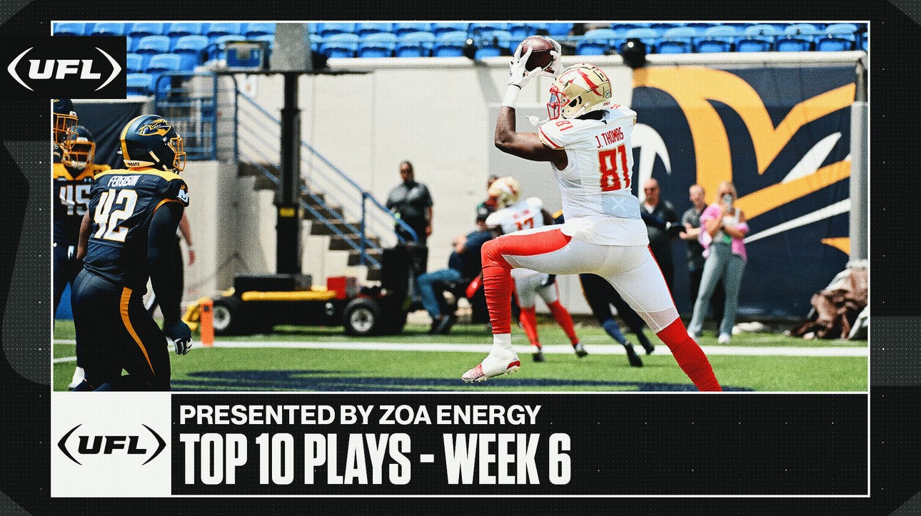 UFL Top 10 Plays from Week 6 presented by ZOA Energy | United Football League