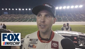 Denny Hamlin talks pit road issues and the final restart | NASCAR on FOX