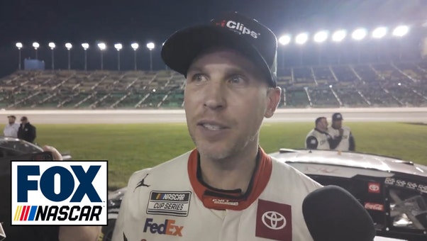 Denny Hamlin talks pit road issues and the final restart | NASCAR on FOX