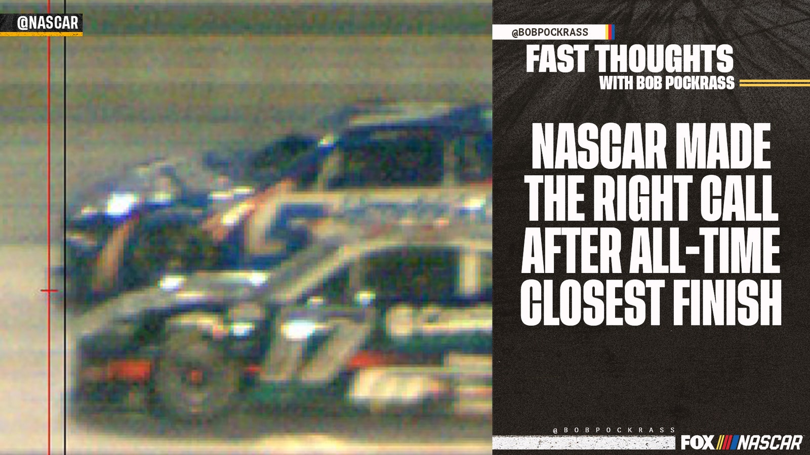 NASCAR made the right call after the all-time closest finish