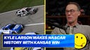 Kevin Harvick reacts to Kyle Larson beating Chris Buescher in closest finish in NASCAR history