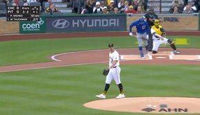 Pirates' Paul Skenes records first strikeout of MLB career on 101 MPH fastball