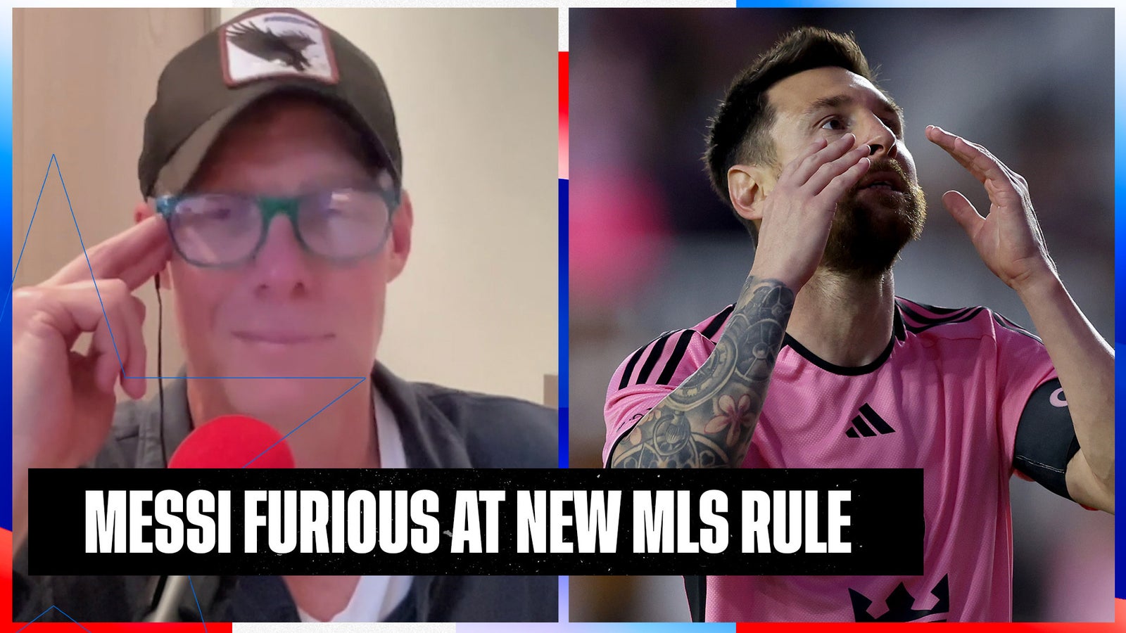Lionel Messi furious at new MLS rule during Inter Miami's match vs. Montreal