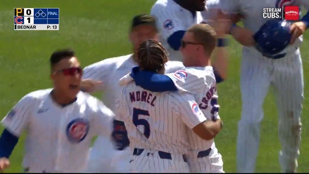 Christopher Morel's walk-off line drive seals Cubs' victory over Pirates