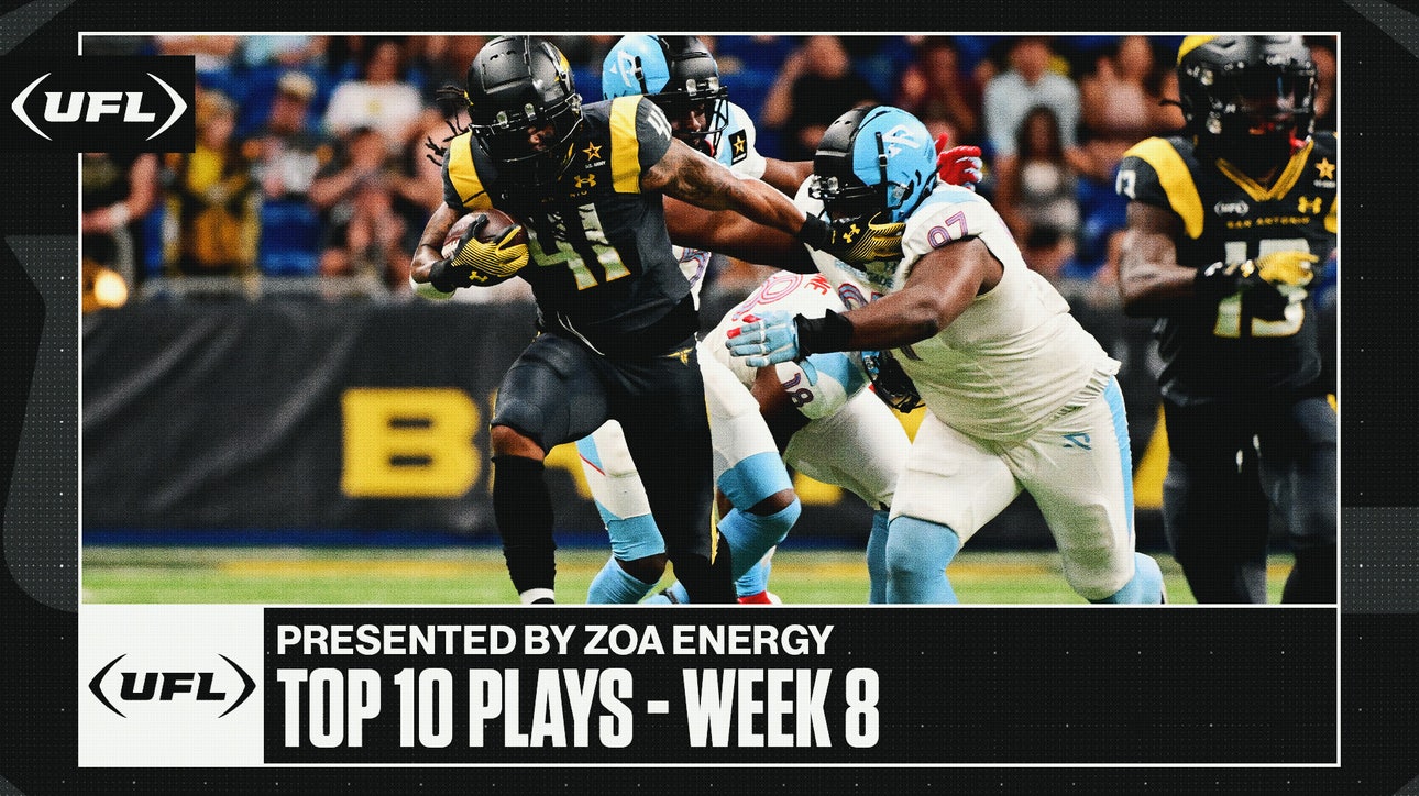 UFL top 10 plays from week 8 presented by ZOA Energy | United Football League