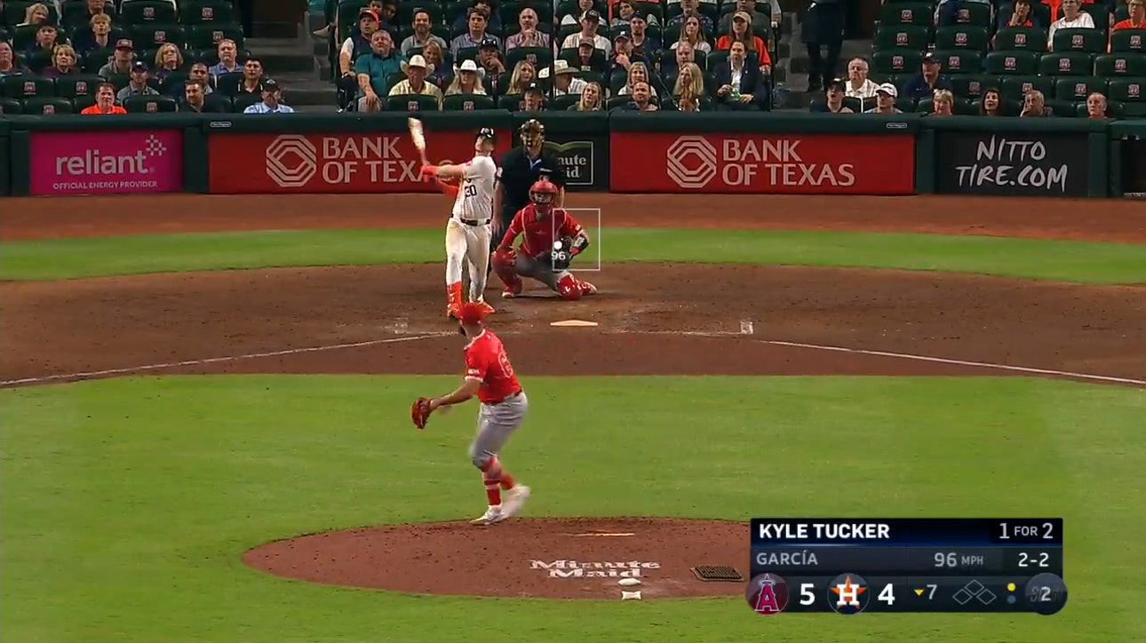 Astros' Kyle Tucker ties game with league-leading 17th home run against Angels