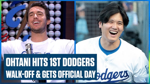 Shohei Ohtani (大谷翔平) hits his 1st Dodgers walk-off & gets an official day in Los Angeles