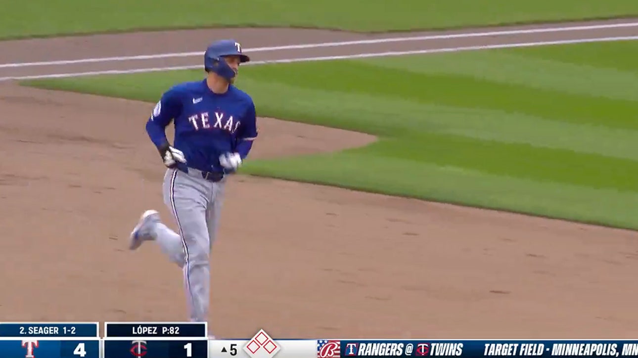 Rangers' Corey Seager smokes his second home run of the game vs. the Twins