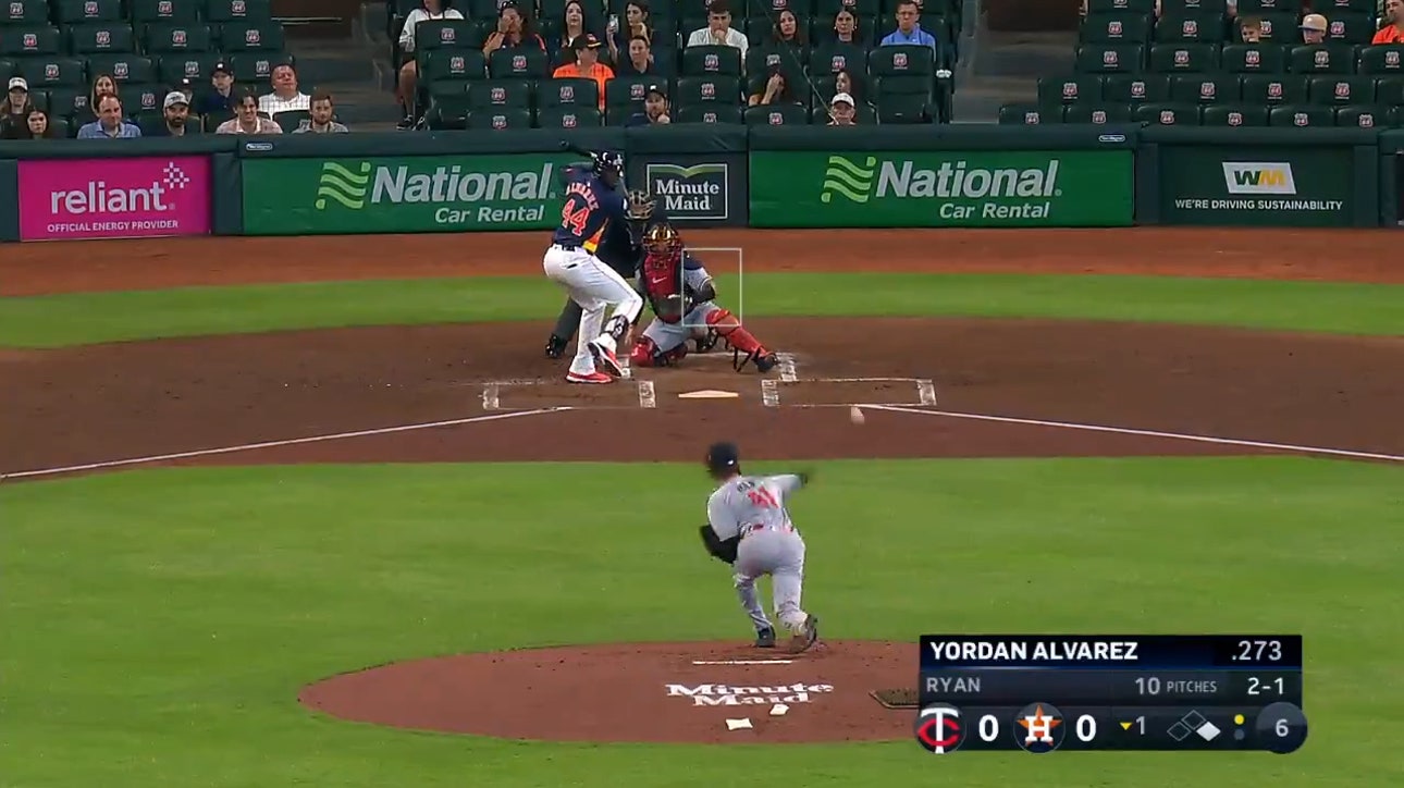 Yordan Alvarez crushes a two-run home run to give the Astros an early lead over the Twins