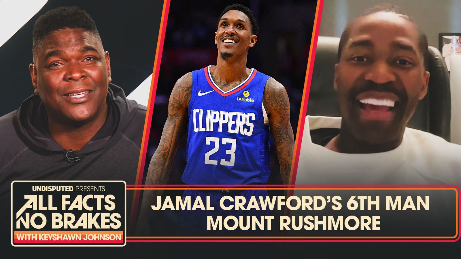 Jamal Crawford drops bombshell when naming his 6th Man Mount Rushmore | All Facts No Brakes