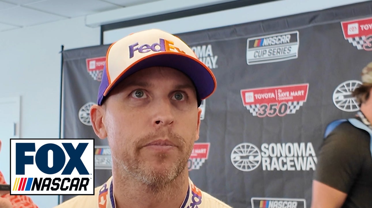 Denny Hamlin speaks on the Sonoma Raceway repave | NASCAR on FOX