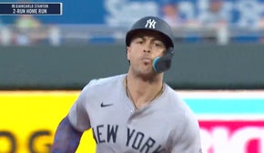 Yankees' Giancarlo Stanton blasts a 449-foot home run vs. Royals