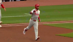 Kyle Schwarber CRUSHES a leadoff home run giving Phillies an early lead over Orioles