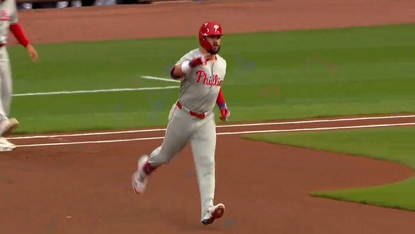 Kyle Schwarber CRUSHES a leadoff home run giving Phillies an early lead over Orioles