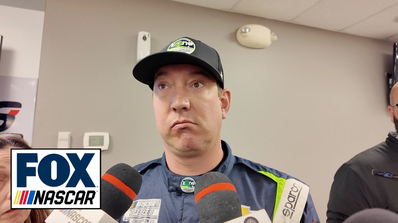 Kyle Busch explains how his car stumbled in Sonoma on the final lap | NASCAR on FOX