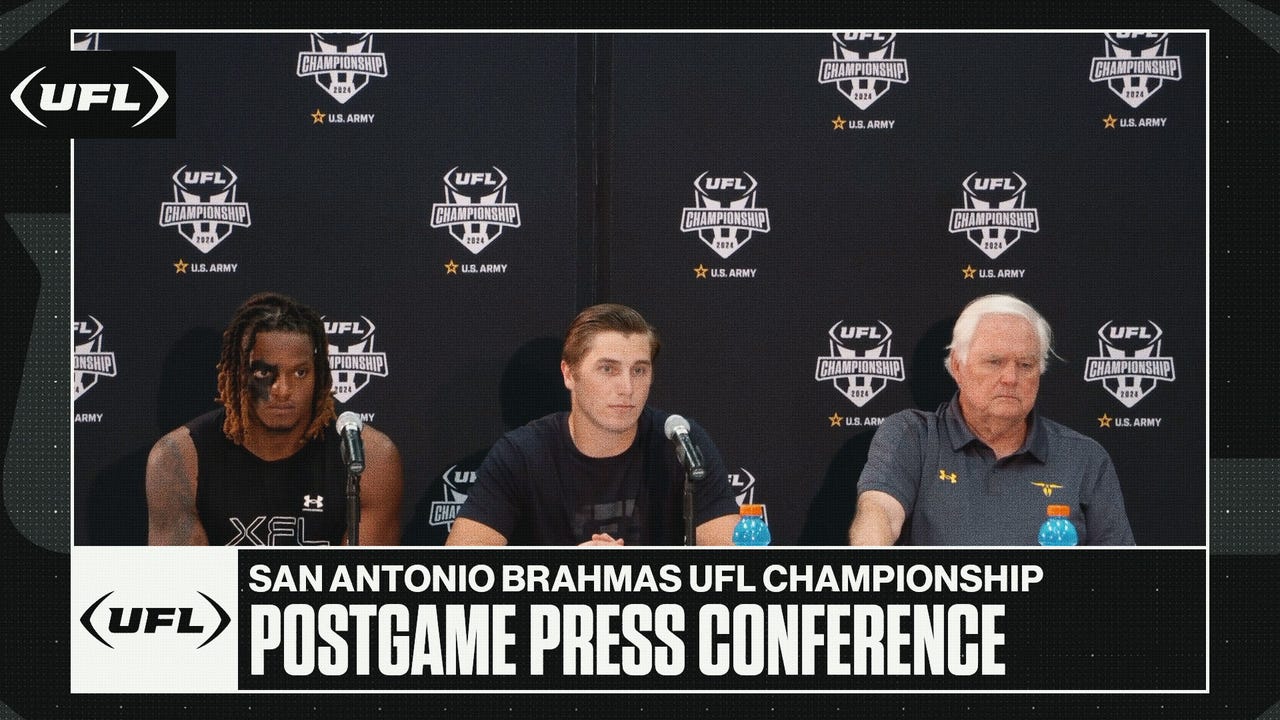 San Antonio Brahmas UFL Championship postgame press conference | United Football League