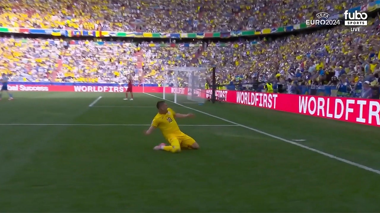 Romania takes a 3-0 lead after back-to-back goals by Răzvan Marin and Denis Drăguș | UEFA Euro 2024