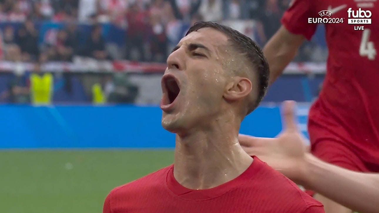 Mert Müldür scores a ridiculous goal off a volley to give Turkey an early lead vs. Georgia | UEFA Euro 2024