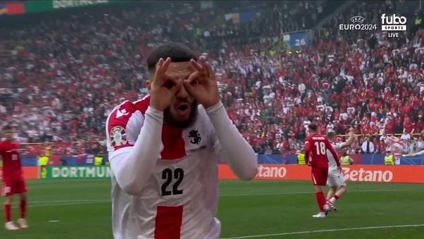 Georgia's Georges Mikautadze finds the net to even the score against Turkey | UEFA Euro 2024
