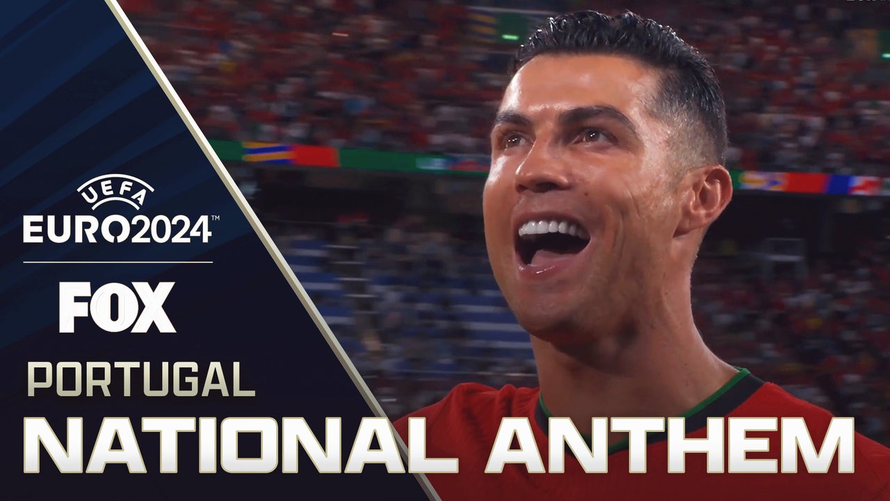 Cristiano Ronaldo sings along to Portugal's national anthem ahead of Euro matchup | UEFA Euro 2024