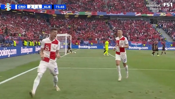 Croatia takes a 2-1 lead after Andrej Kramarić's goal and an own goal by Albania | UEFA Euro 2024