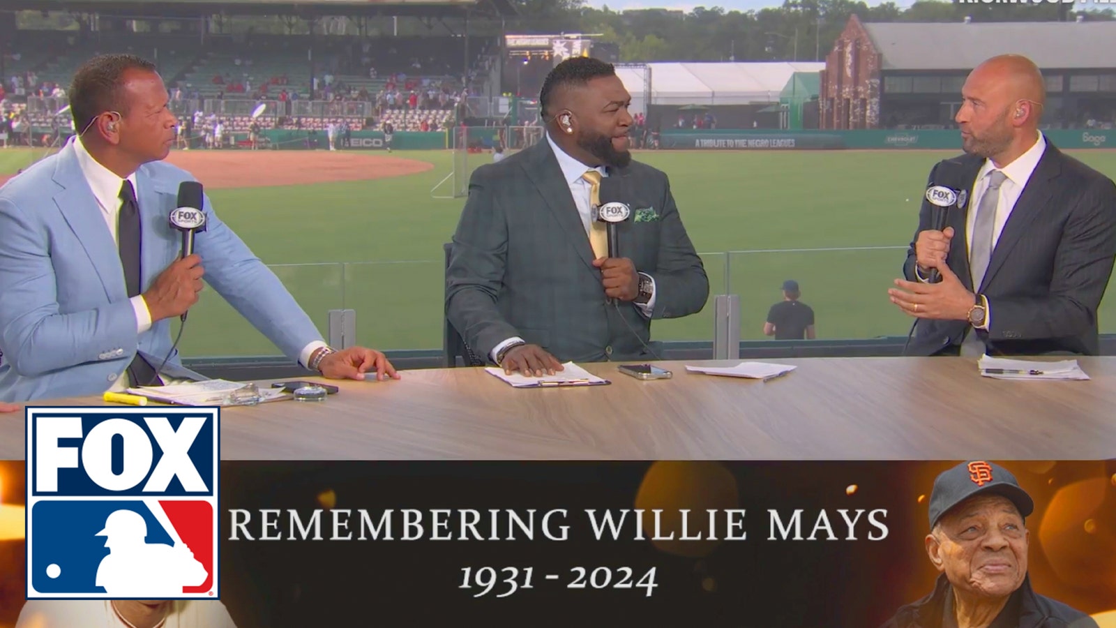 Derek Jeter & Álex Rodríguez pay tribute to Willie Mays’ legacy