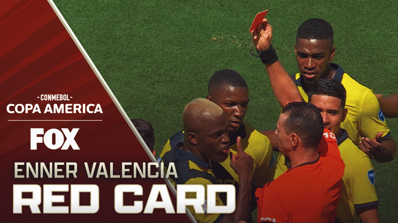 Ecuador's Enner Valencia receives red card vs. Ecuador | 2024 Copa América