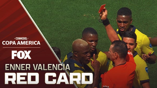Ecuador's Enner Valencia receives red card vs. Ecuador | 2024 Copa América