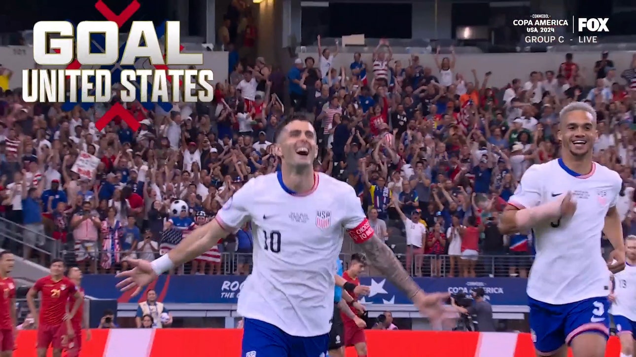 Christian Pulisic finds the top right corner of the net to give United States a 1-0 lead over Bolivia | 2024 Copa América