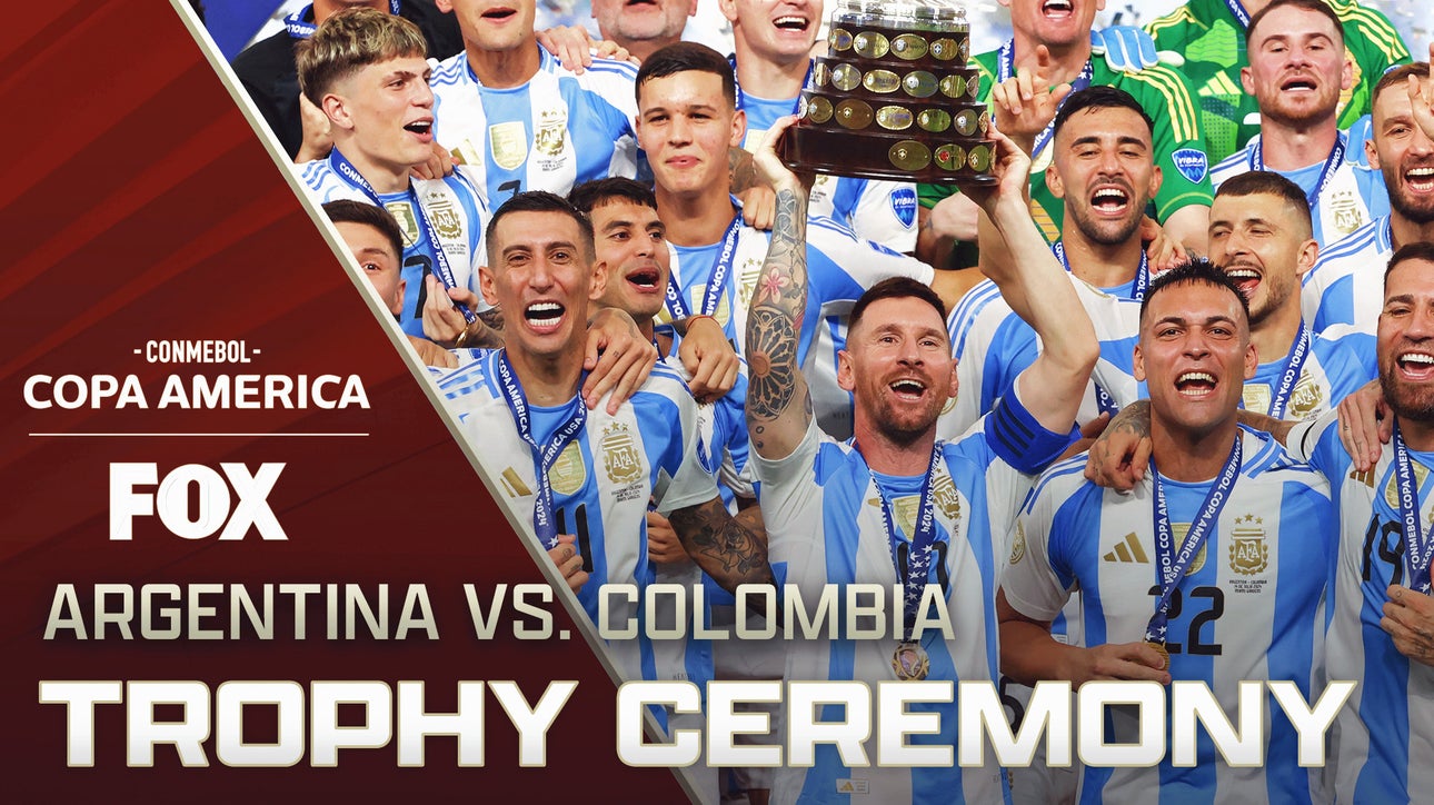 2024 Copa América Final: Argentina's trophy ceremony following 1-0 victory over Colombia 