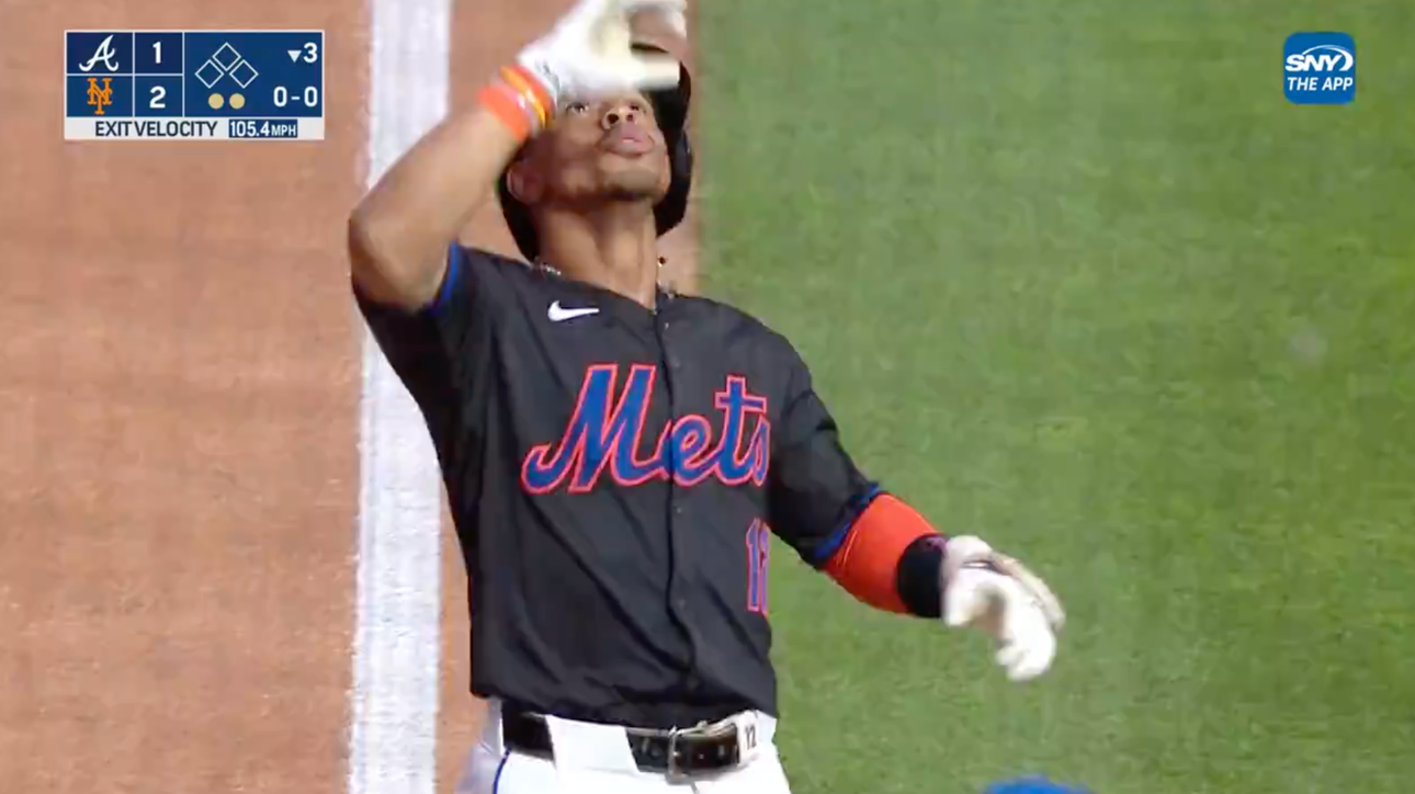 Francisco Lindor smashes a two-run home run to give Mets lead over Braves