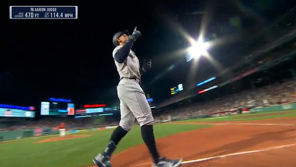 Aaron Judge BLASTS a three-run homer 470 feet to give Yankees a 6-4 lead over Red Sox | MLB on FOX