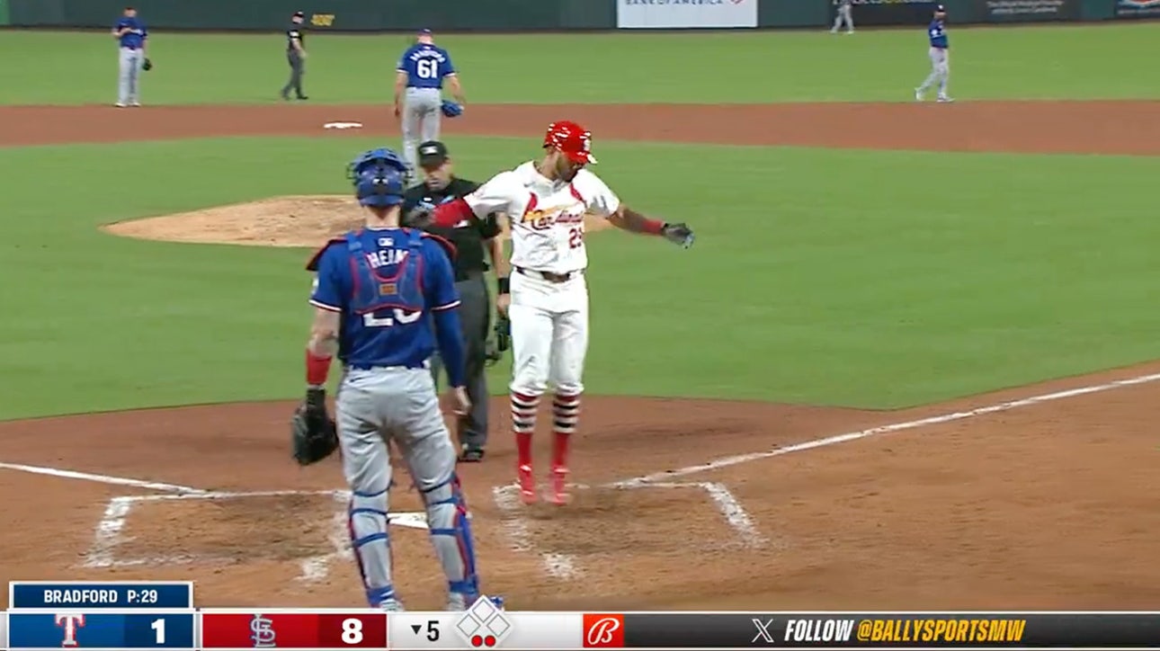 Tommy Pham launches a grand slam in first at bat back with Cardinals