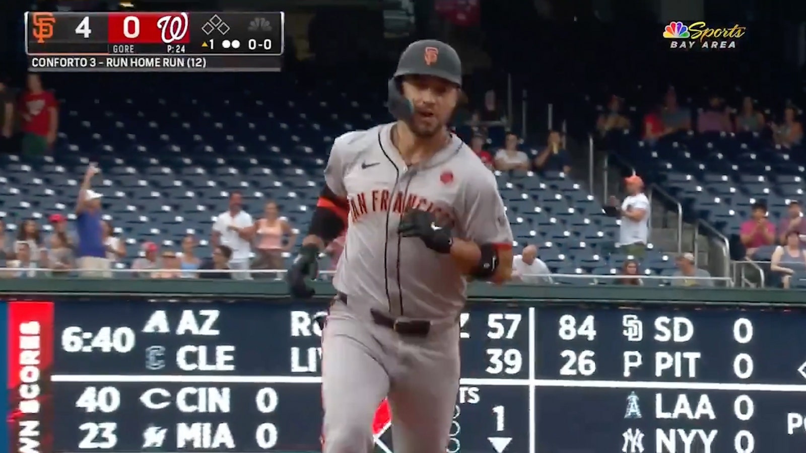 Michael Conforto crushes a three-run homer to extend Giants' lead over Nationals 