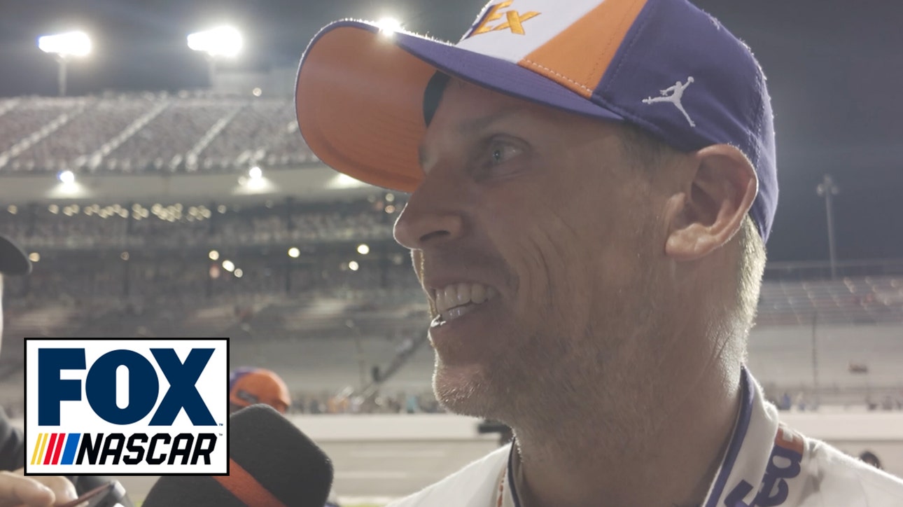 Denny Hamlin discusses the WILD finish at the Cook Out 400 | NASCAR on FOX