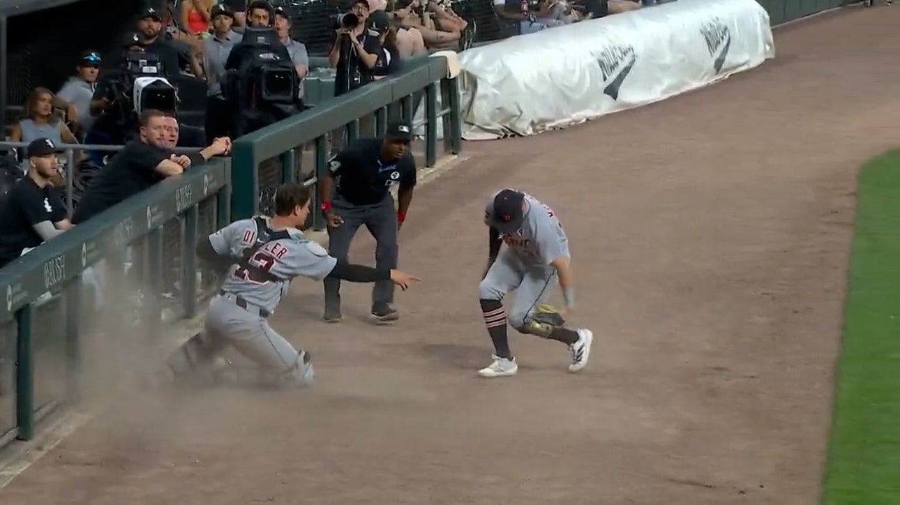 Tigers' Dillon Dingler, Zach McKinstry pull off UNREAL catch vs. White Sox