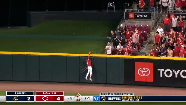 TJ Friedl robs Jake Bauers of a two-run homer with a WILD catch, sealing gritty victory for Reds