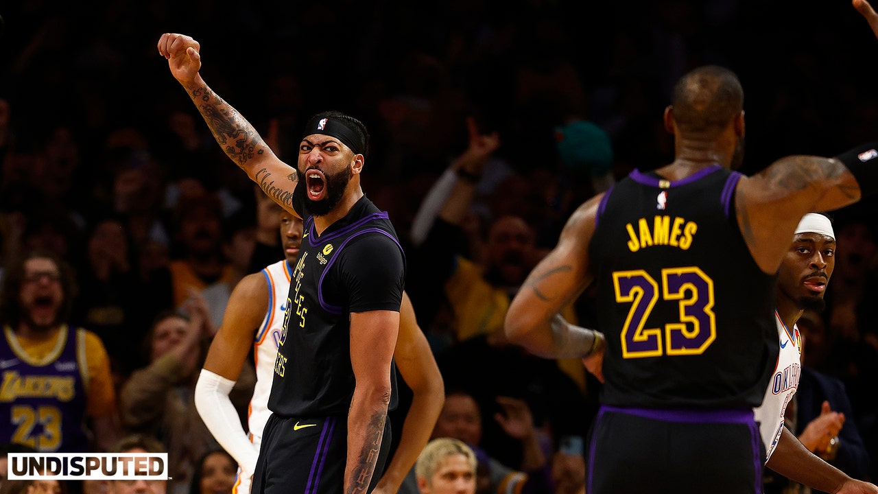 LeBron AD combine for 52 Pts in Lakers win over Thunder LA back in title contention Undisputed