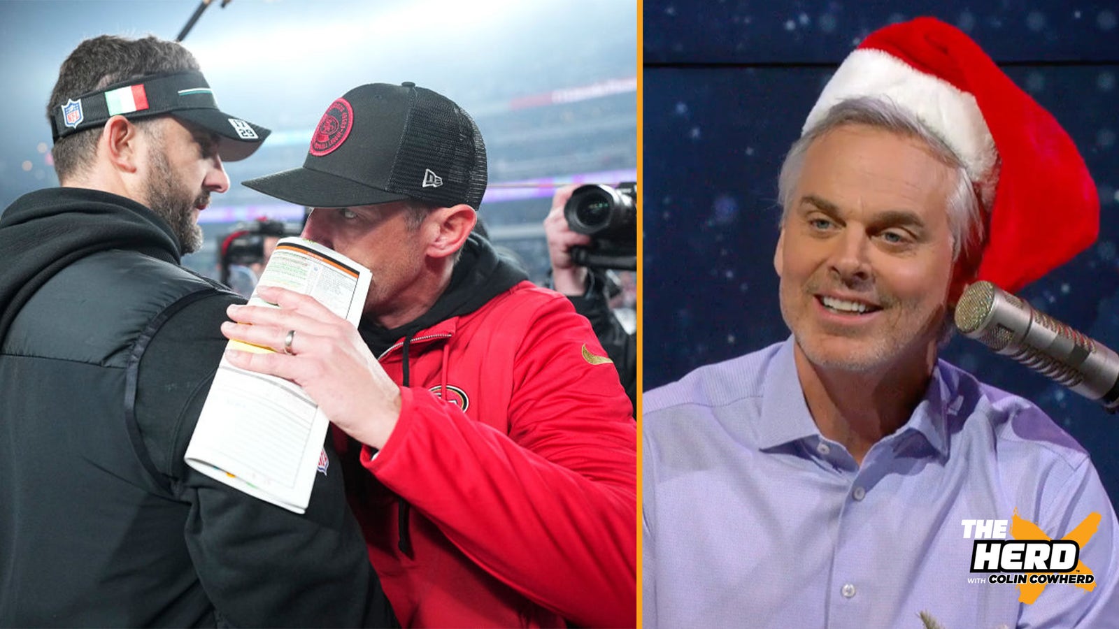 Santa Colin hands out Christmas gifts to NFL squads, featuring the Eagles, 49ers, Packers | The Herd