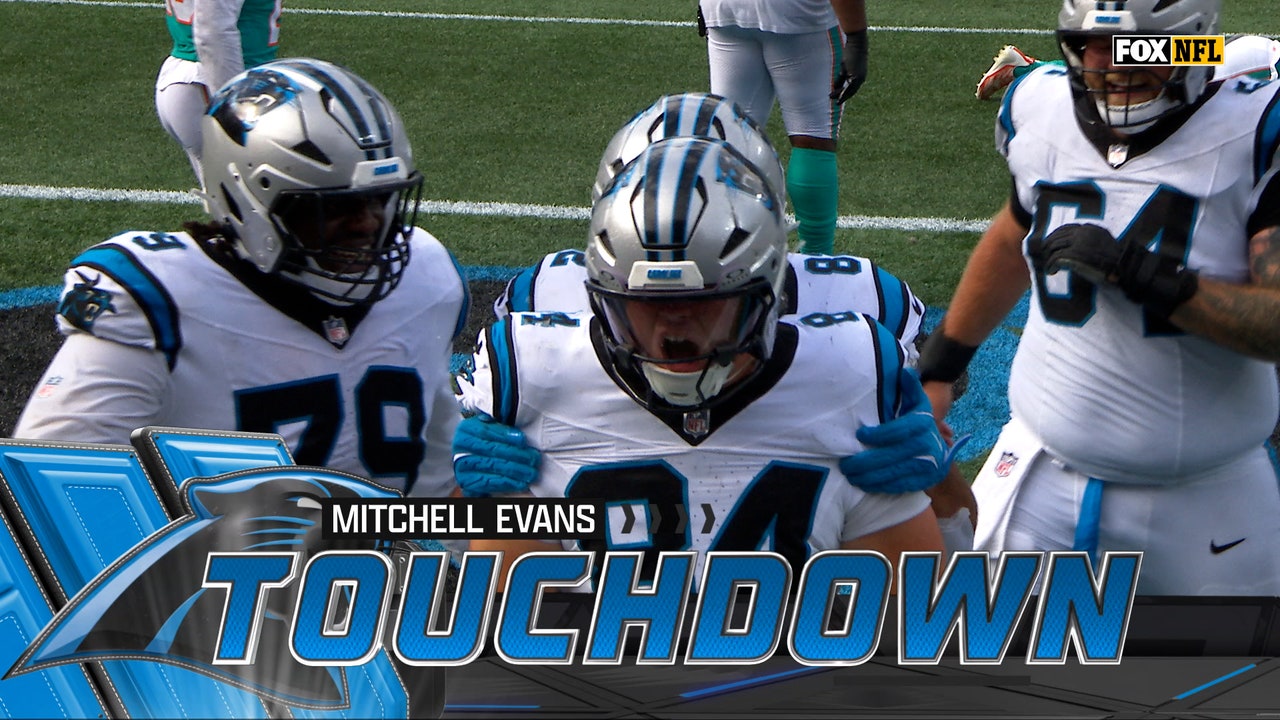 Bryce Young finds Mitchell Evans for four-yard game winning TD, giving Panthers win over Dolphins | NFL Highlights
