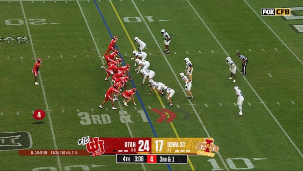 Devon Dampier finds Wayshawn Parker for a 13-yard TD to extend Utah's lead over Iowa State
