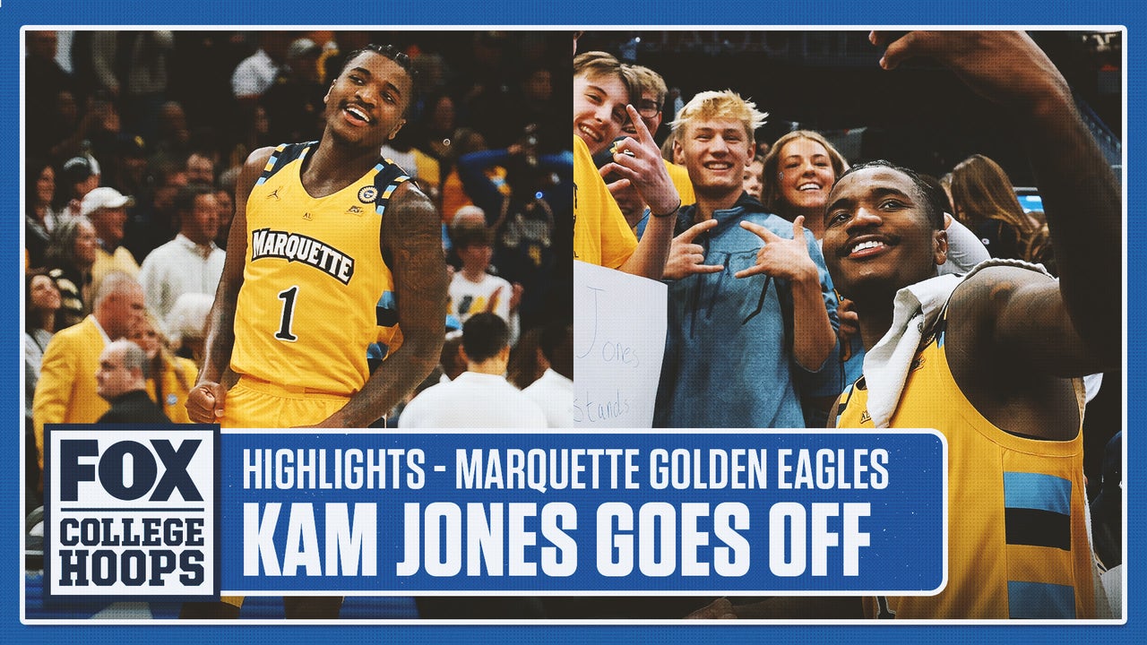 Kam Jones drops 32 points in Marquette's 88-74 win over Wisconsin | FOX Hoops Player Highlight