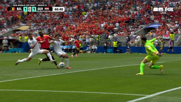 Belgium levels score through Egypt own goal after Romelu Lukaku enters game | 2026 FIFA World Cup™