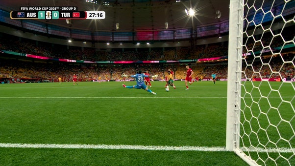 Nestory Irankunda scores Australia’s first goal of 2026 FIFA World Cup™, taking lead over Türkiye
