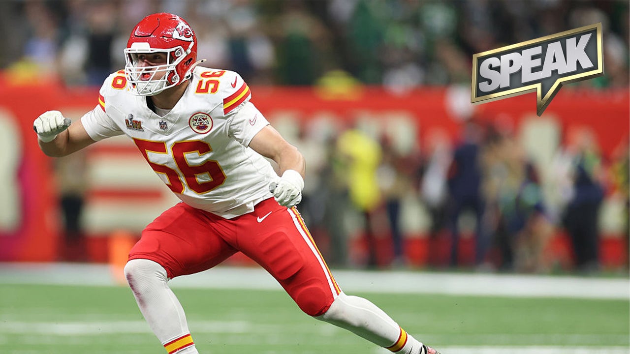 George Karlaftis dives into the urge to sack Tom Brady his rookie year, Jayden Daniels lands on sack list | Speak George Karlaftis dives into the urge to sack Tom Brady his rookie year, Jayden Daniels lands on sack list | Speak