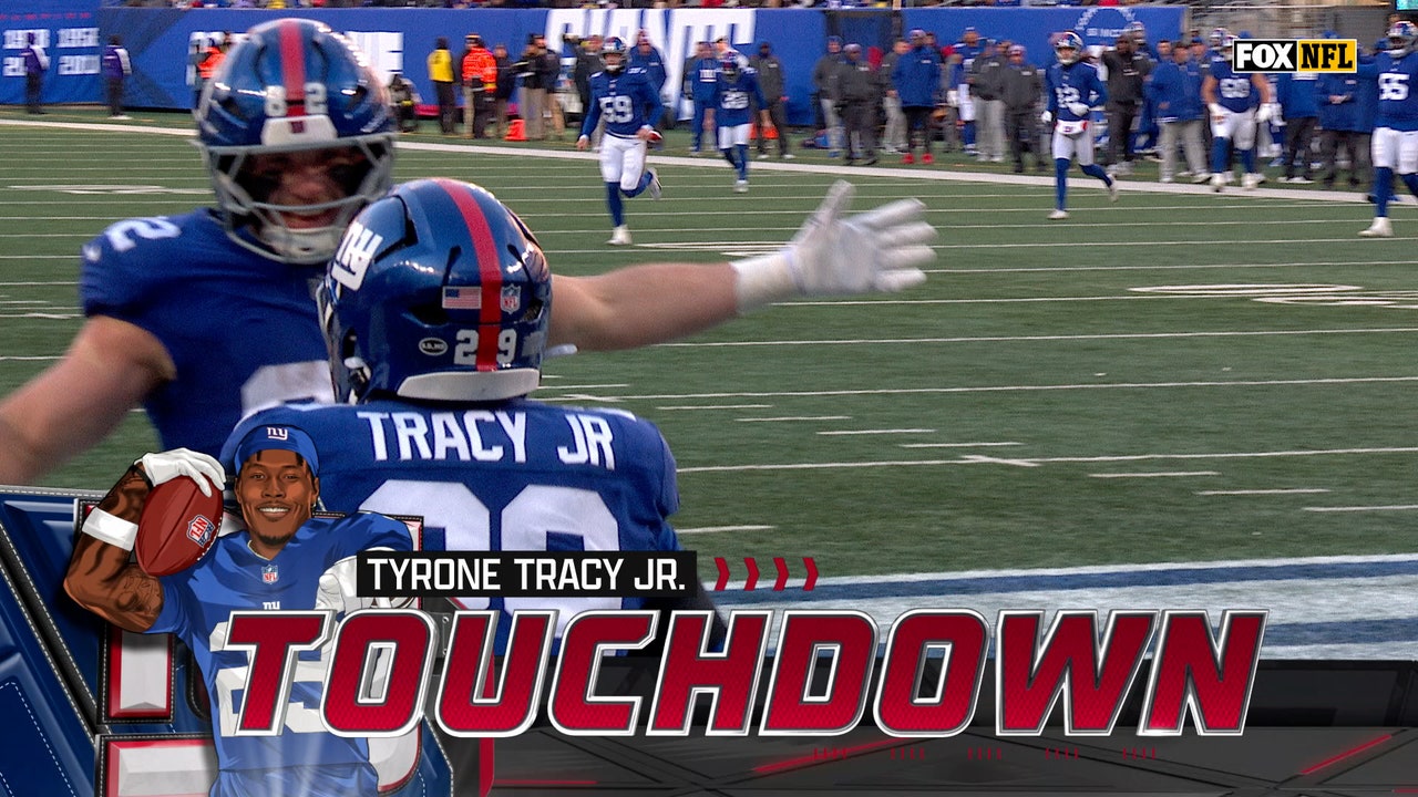 Jaxson Dart finds Tyrone Tracy for 13-yard TD, extending Giants' lead over Cowboys | NFL Highlights
