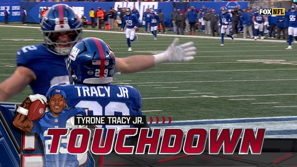 Jaxson Dart finds Tyrone Tracy for 13-yard TD, extending Giants' lead over Cowboys | NFL Highlights