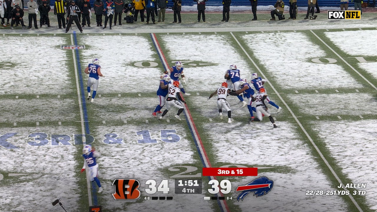 Josh Allen escapes sack, cementing Bills' 39-34 win over Bengals | NFL Highlights