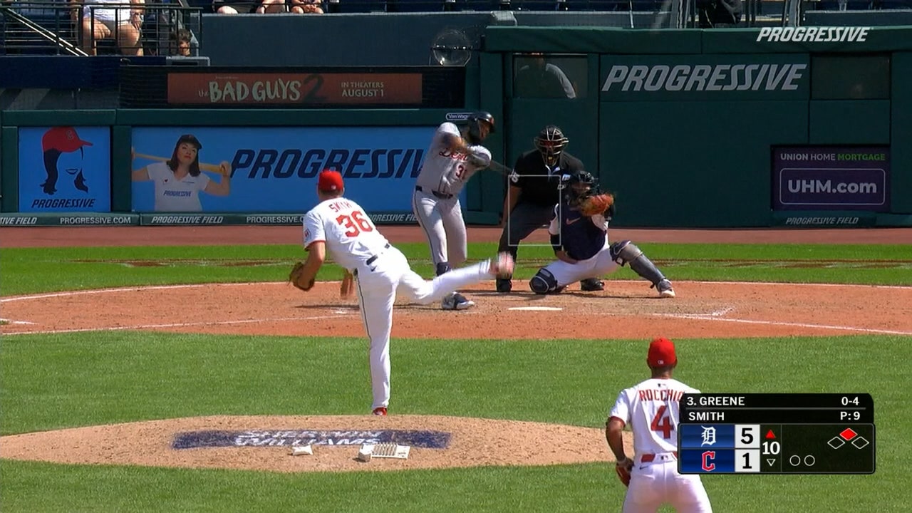 Riley Greene goes yard sealing Tigers' 7-2 win over Guardians