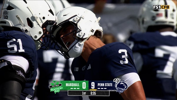 Rocco Becht finds Koby Howard for a 42-yard TD, extending Penn State's lead over Marshall